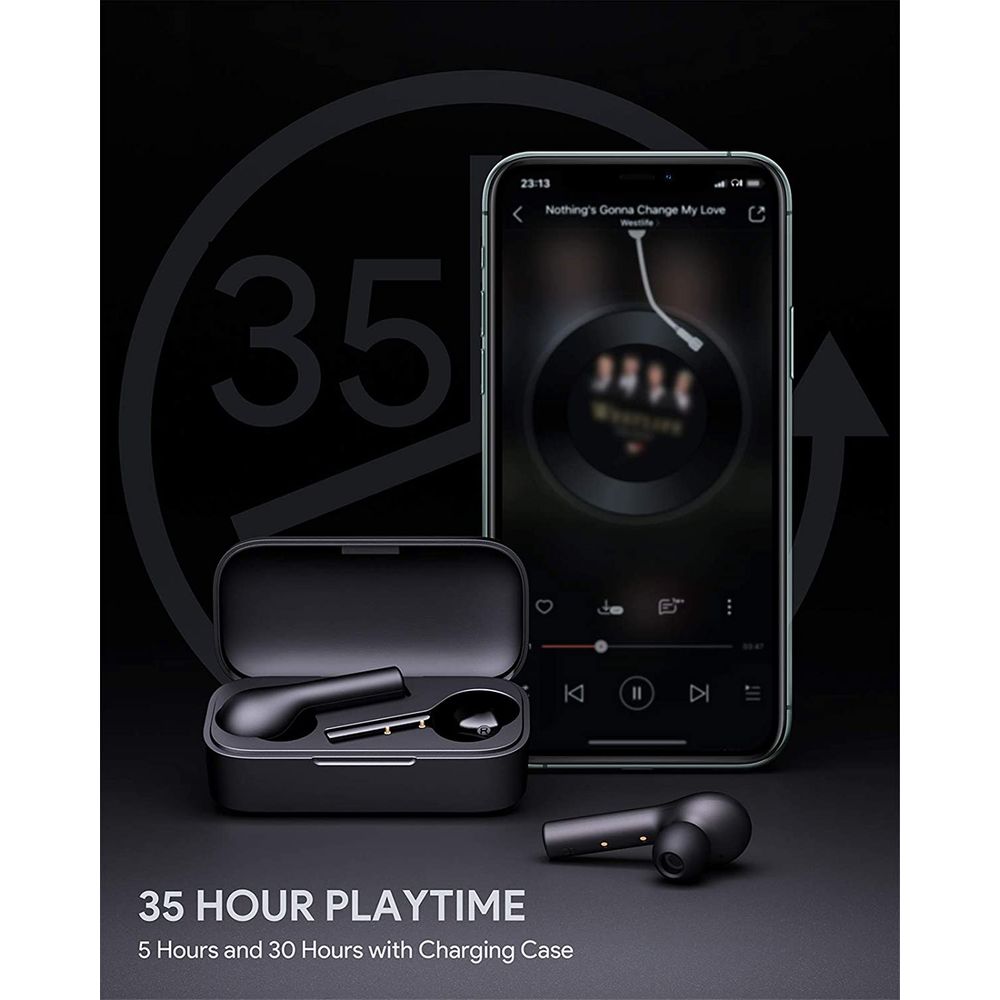Aukey EP T21 True Wireless Earbuds- 35 Hour Playtime ( 5 Hours and 30 Hours With Charging Case )